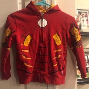 DISNEY IRON MAN SWEATSHIRT/HOODIE  - SIZE 5/6